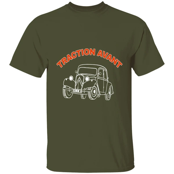 citroen traction avant car del cv shirt militarygreen