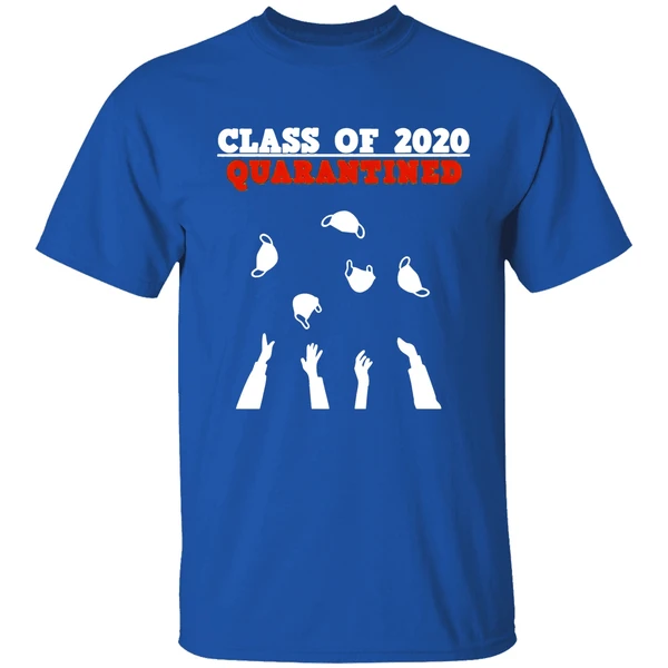Class Of 2020 Funny Senior Friends Quarantine Graduation Shirt - Image 7