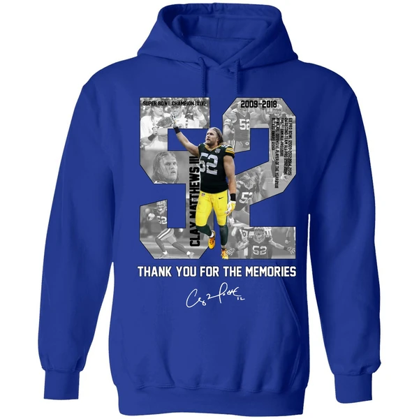 Clay Matthews Iii Thank You For The Memories Hoodie