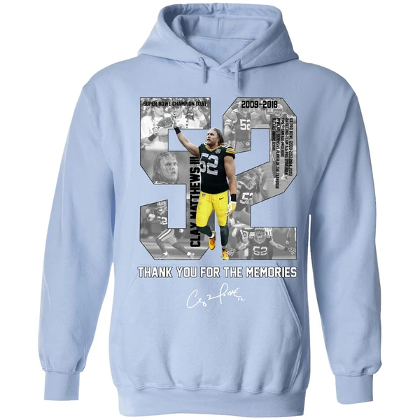 Clay Matthews Iii Thank You For The Memories Hoodie - Image 3
