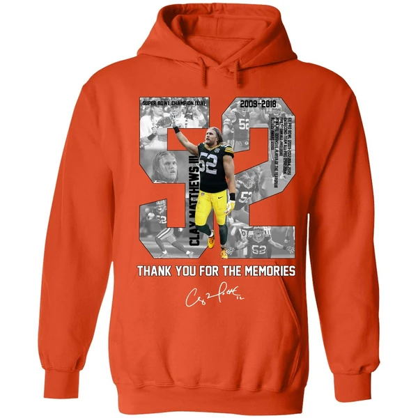 Clay Matthews Iii Thank You For The Memories Hoodie - Image 5