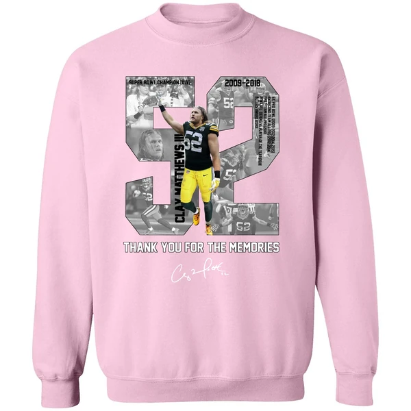 Clay Matthews Iii Thank You For The Memories Sweatshirt - Image 4