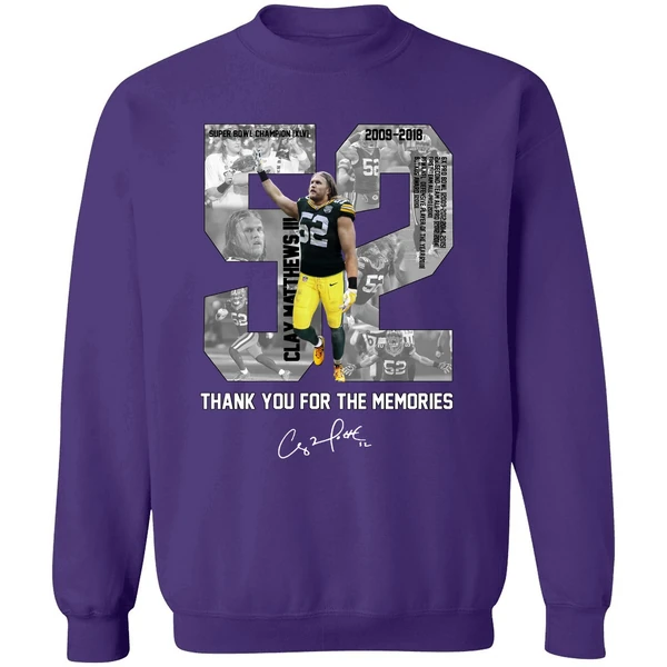 Clay Matthews Iii Thank You For The Memories Sweatshirt - Image 6