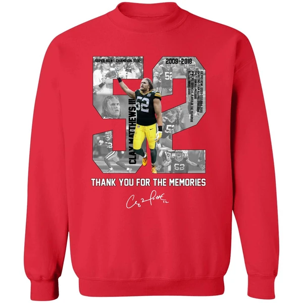 Clay Matthews Iii Thank You For The Memories Sweatshirt - Image 7