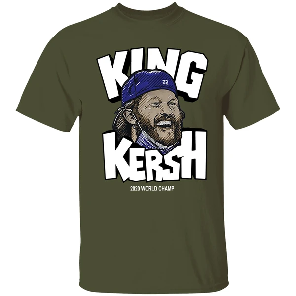 Clayton Kershaw King Kersh 2020 World Champ Shirt - Image 3