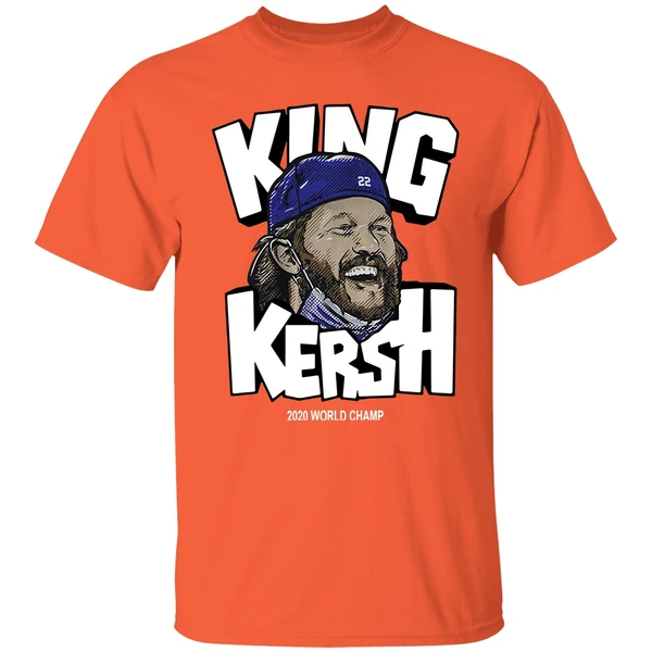 Clayton Kershaw King Kersh 2020 World Champ Shirt - Image 5