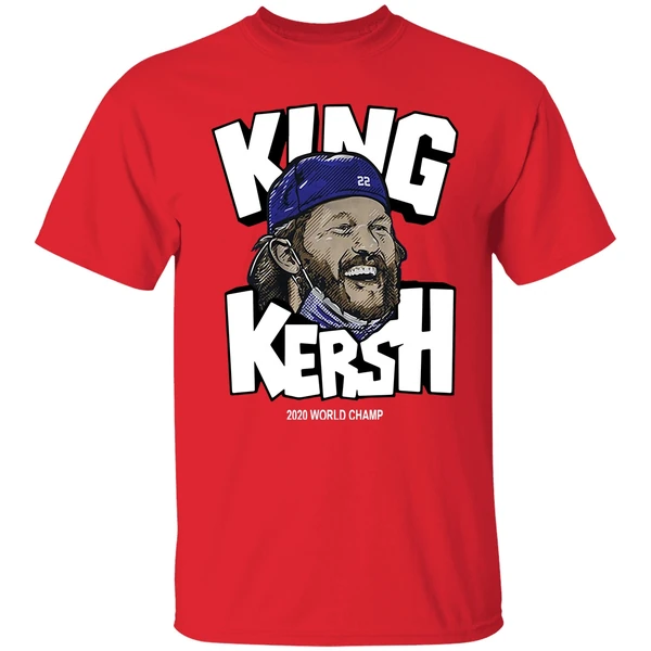 Clayton Kershaw King Kersh 2020 World Champ Shirt - Image 6