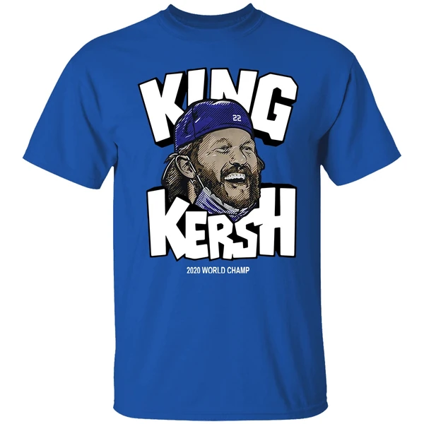 Clayton Kershaw King Kersh 2020 World Champ Shirt - Image 7