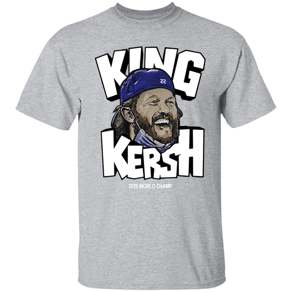Clayton Kershaw King Kersh 2020 World Champ Shirt - Image 8