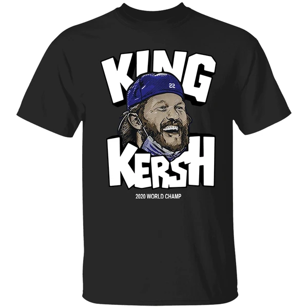Clayton Kershaw King Kersh 2020 World Champ Shirt - Image 9