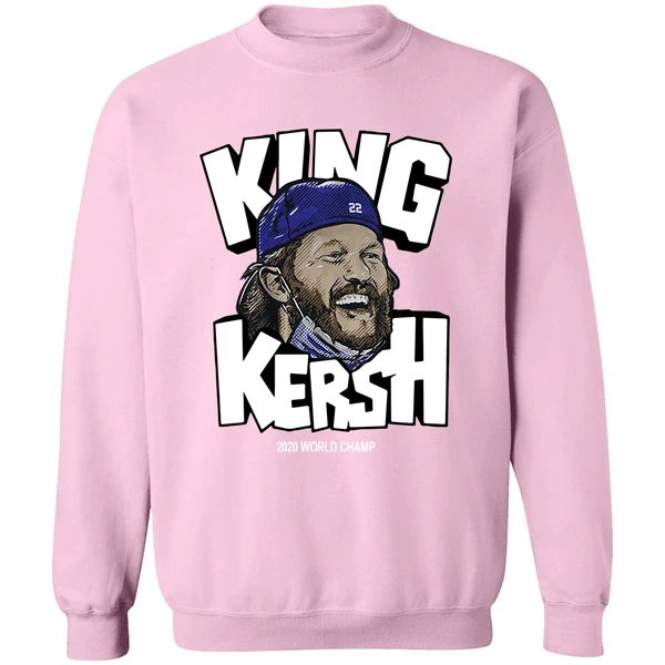 Clayton Kershaw King Kersh 2020 World Champ Sweatshirt - Image 4
