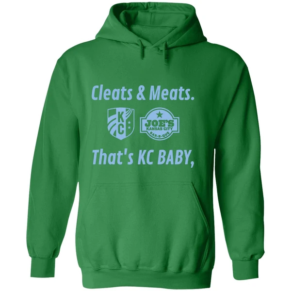 Cleats Meats Thats Kc Baby Hoodie - Image 2
