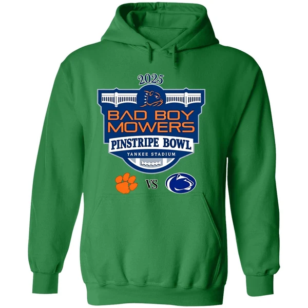 Clemson Tigers Vs Penn State Nittany Lions Football Bad Boy Mowers Pinstripe Bowl 2025 Hoodie - Image 2