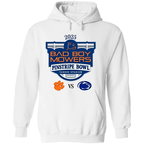 Clemson Tigers Vs Penn State Nittany Lions Football Bad Boy Mowers Pinstripe Bowl 2025 Hoodie - Image 8