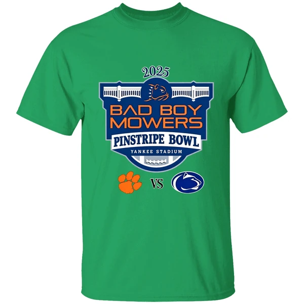 Clemson Tigers Vs Penn State Nittany Lions Football Bad Boy Mowers Pinstripe Bowl 2025 Shirt - Image 8