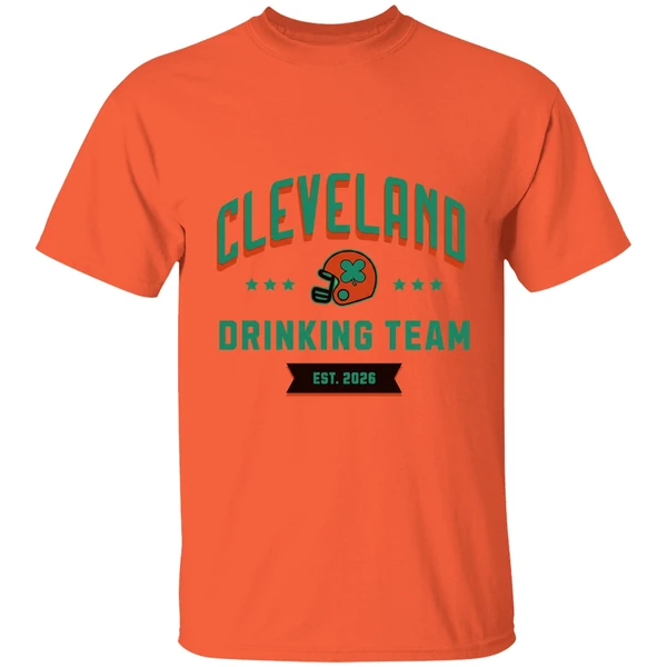 cleveland drinking team est 2026 st patricks day shirt orange
