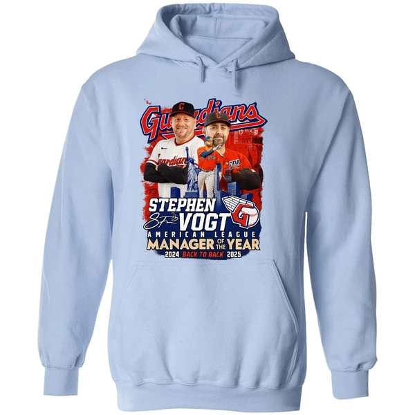 Cleveland Guardians Stephen Vogt Alcs Manager Of The Year 2025 Hoodie - Image 4