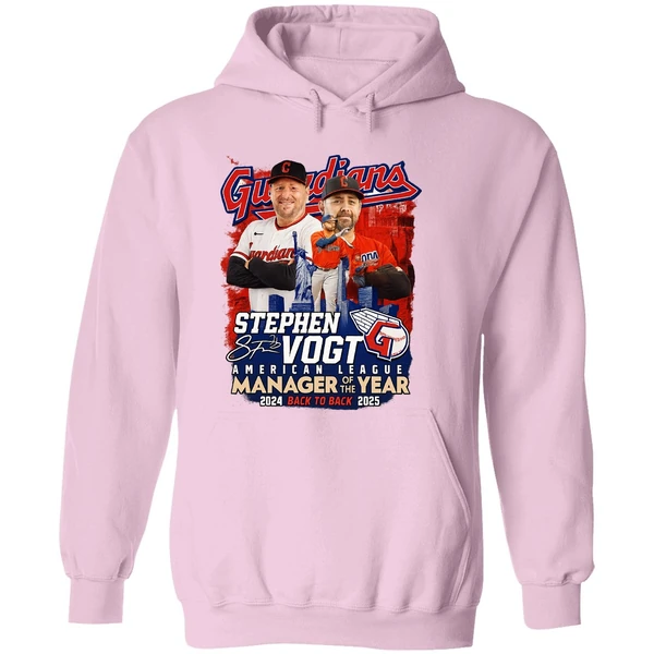 Cleveland Guardians Stephen Vogt Alcs Manager Of The Year 2025 Hoodie - Image 5
