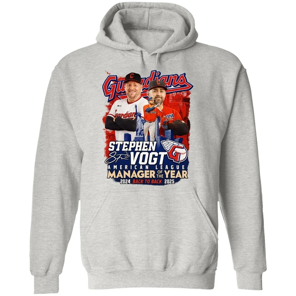 Cleveland Guardians Stephen Vogt Alcs Manager Of The Year 2025 Hoodie - Image 9