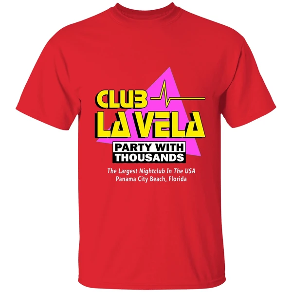 club la vela party with thousands the largest nightclub in the usa shirt red