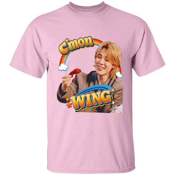 cmon wing jimi bts shirt lightpink
