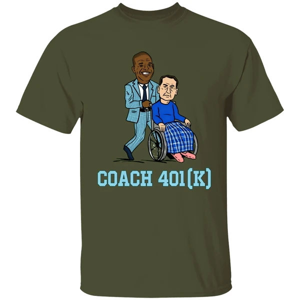 Coach 401k Hubert Davis Push Coach K In Wheelchair Shirt - Image 3