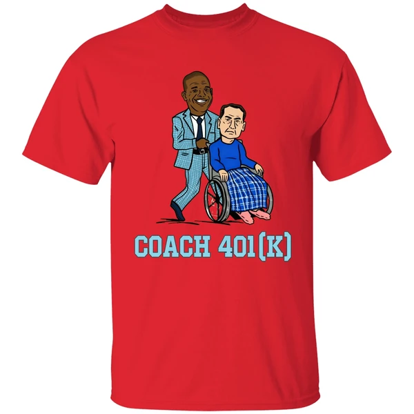 Coach 401k Hubert Davis Push Coach K In Wheelchair Shirt - Image 6