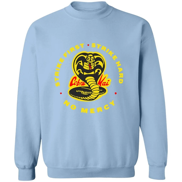 Cobra Kai Strike First Strike Hard No Mercy Sweatshirt - Image 3