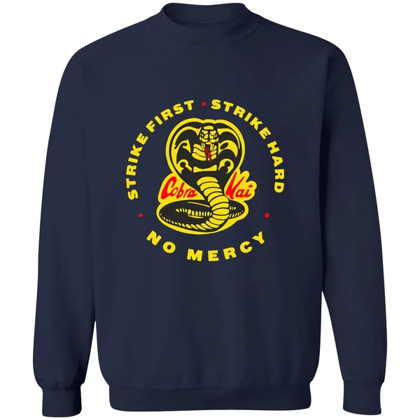 Cobra Kai Strike First Strike Hard No Mercy Sweatshirt - Image 5