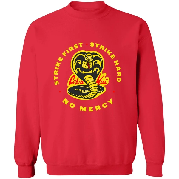 Cobra Kai Strike First Strike Hard No Mercy Sweatshirt - Image 7