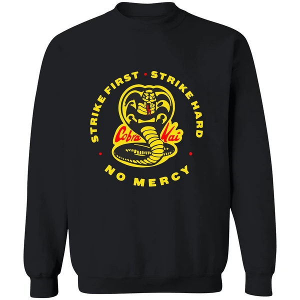 Cobra Kai Strike First Strike Hard No Mercy Sweatshirt - Image 9