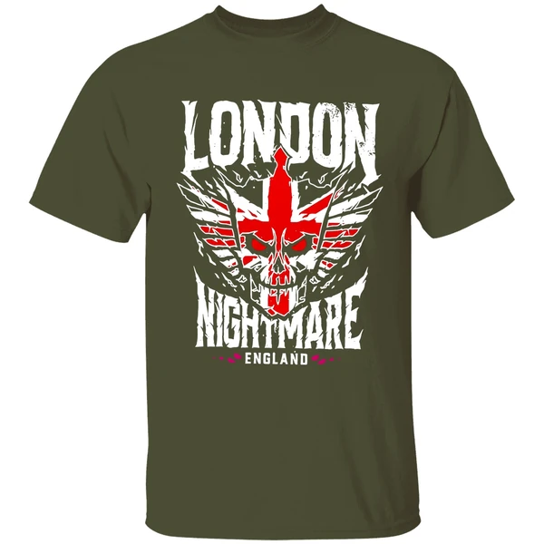 cody rhodes london nightmare england shirt militarygreen