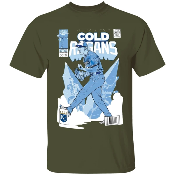 cole ragans kansas city royals hell put you on ice shirt militarygreen