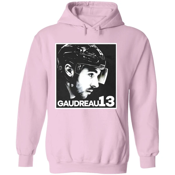 Cole Sillinger Walking The Blue Carpet Wearing A Johnny Gaudreau 13 Hoodie - Image 5