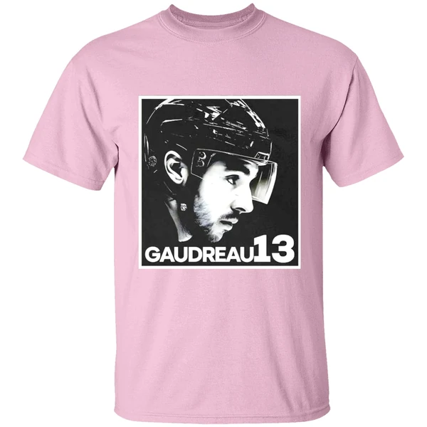 Cole Sillinger Walking The Blue Carpet Wearing A Johnny Gaudreau 13 Shirt - Image 2