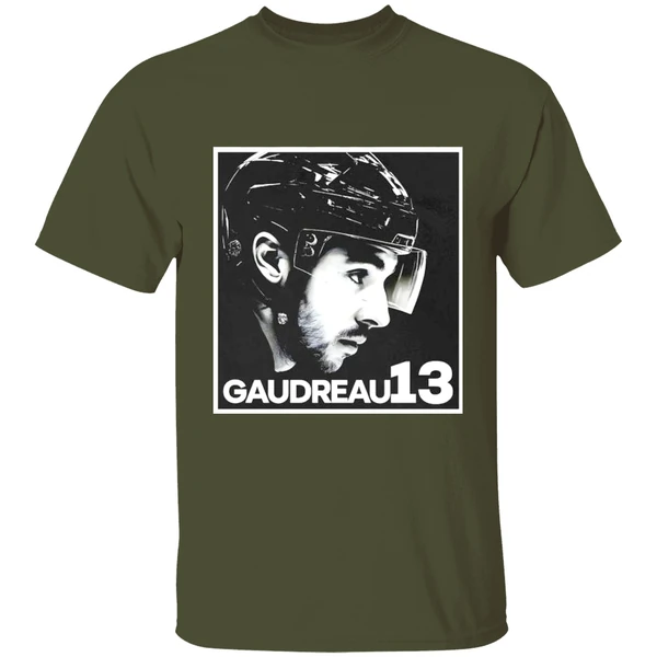 Cole Sillinger Walking The Blue Carpet Wearing A Johnny Gaudreau 13 Shirt - Image 3