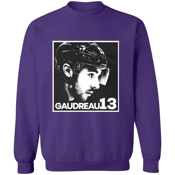 Cole Sillinger Walking The Blue Carpet Wearing A Johnny Gaudreau 13 Sweatshirt - Image 7