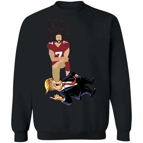 Colin Kaepernick Kneel On Trump Sweatshirt - Image 9