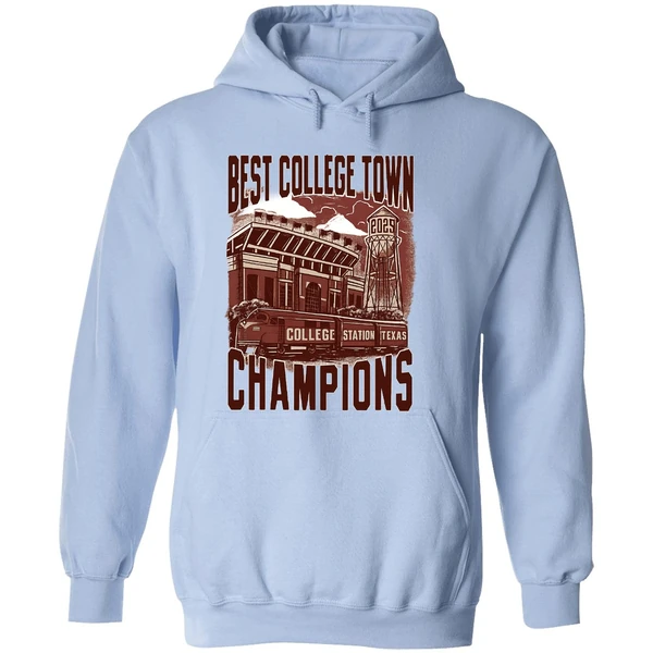 College Station Texas Best College Town Champions 2025 Hoodie - Image 4
