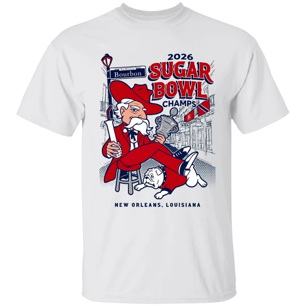 Colonel Reb Ole Miss Rebels Allstate Sugar Bowl 2026 Trophy Mascot Shirt