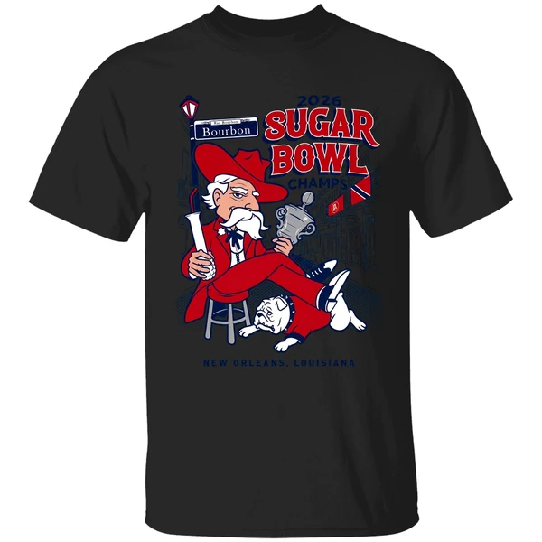 Colonel Reb Ole Miss Rebels Allstate Sugar Bowl 2026 Trophy Mascot Shirt - Image 7