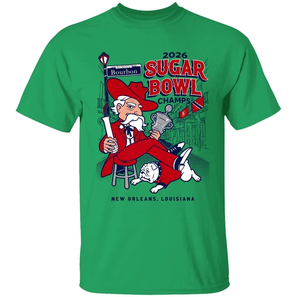 Colonel Reb Ole Miss Rebels Allstate Sugar Bowl 2026 Trophy Mascot Shirt - Image 8