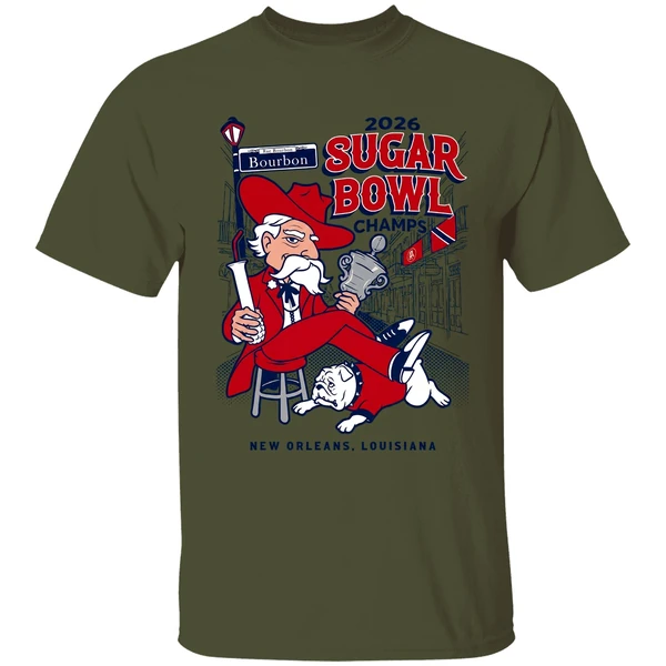 Colonel Reb Ole Miss Rebels Allstate Sugar Bowl 2026 Trophy Mascot Shirt - Image 9