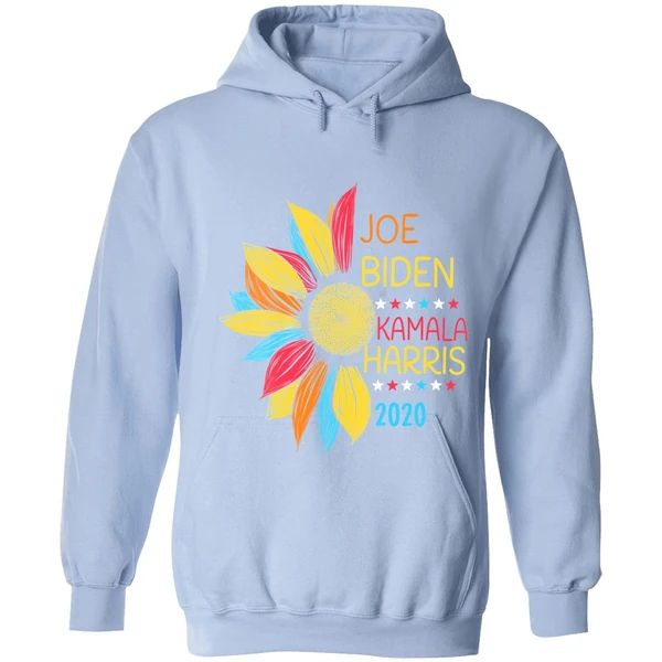 Colorful Sunflower Joe Biden Kamala Harris 2020 Hoodie - Image 3