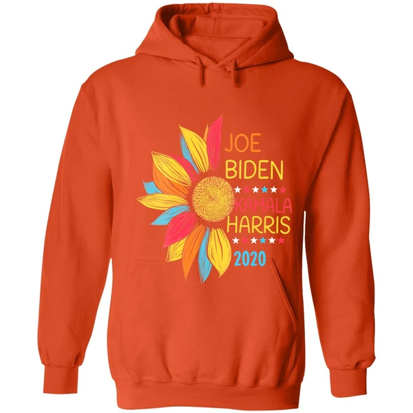 Colorful Sunflower Joe Biden Kamala Harris 2020 Hoodie - Image 5