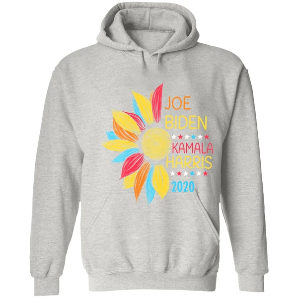 Colorful Sunflower Joe Biden Kamala Harris 2020 Hoodie - Image 7