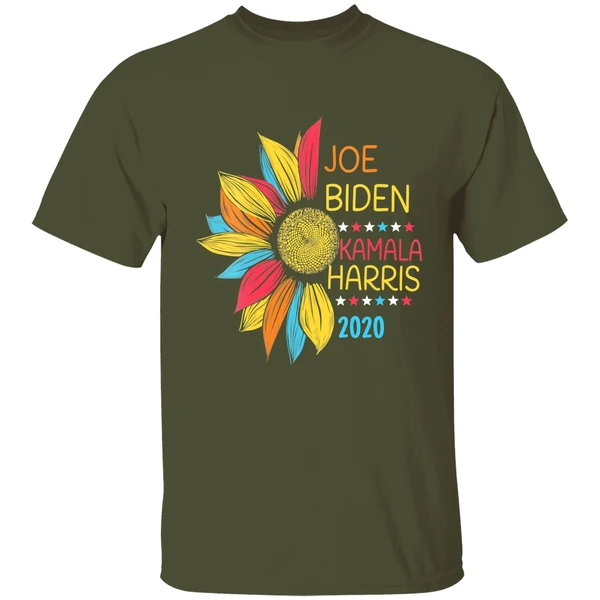 Colorful Sunflower Joe Biden Kamala Harris 2020 Shirt - Image 3