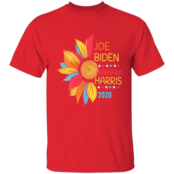 Colorful Sunflower Joe Biden Kamala Harris 2020 Shirt - Image 6