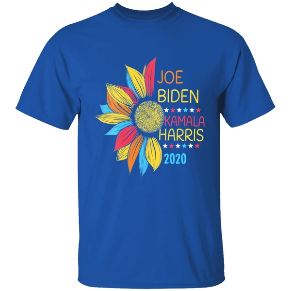 Colorful Sunflower Joe Biden Kamala Harris 2020 Shirt - Image 7