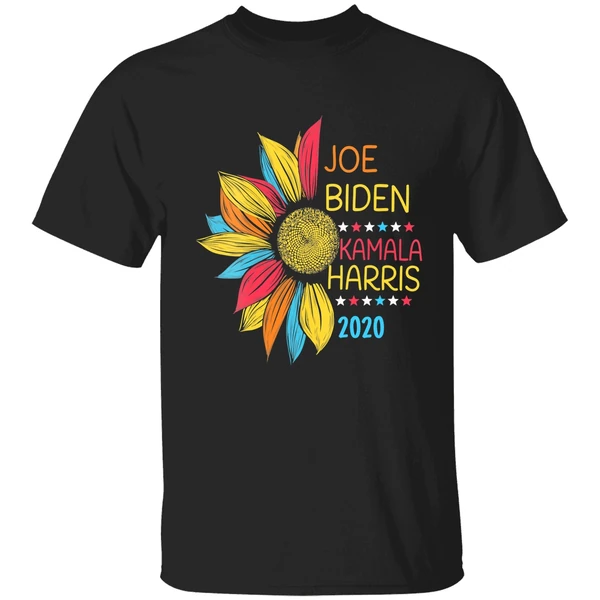 Colorful Sunflower Joe Biden Kamala Harris 2020 Shirt - Image 9
